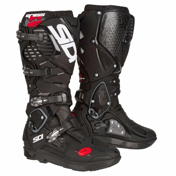 Suki Sepatu Sidi Crossfire 3 Srs Mx Boots - Black Black - 45