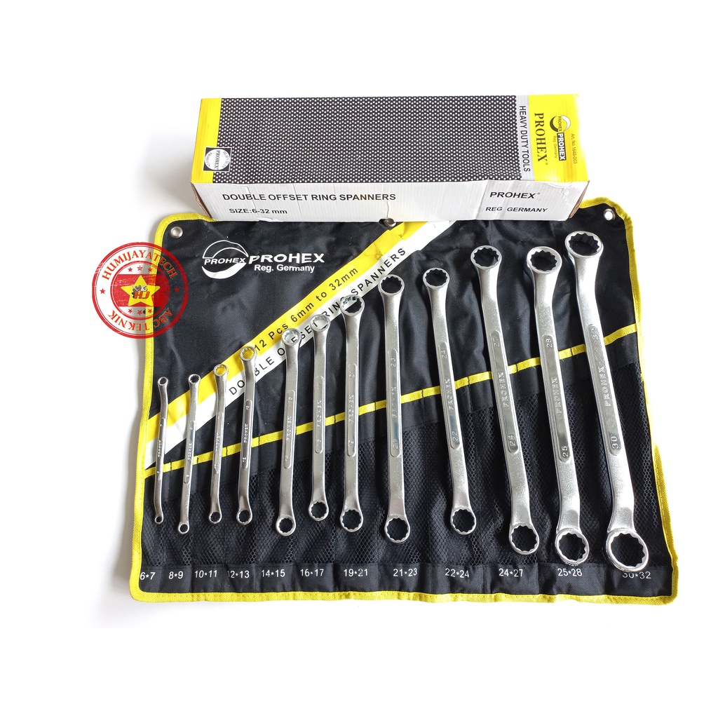 Kunci Ring Ring Set 12pcs Prohex