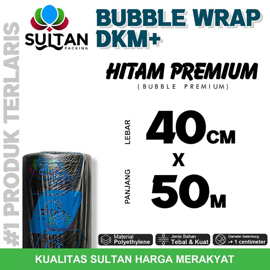 

Bubble Wrap 40cm x 50meter HITAM PREMIUM Bubblewrap TERMURAH / ROLL