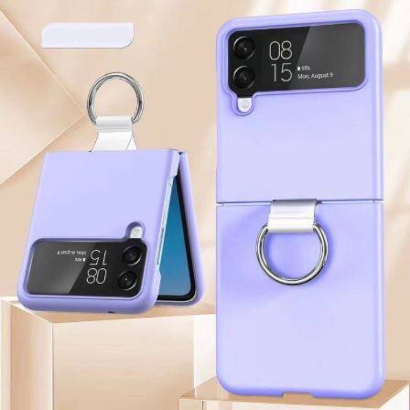 Case Samsung Galaxy Z Flip 4 Flip4 5G Casing Matte Doff Shockproof Ring Holder