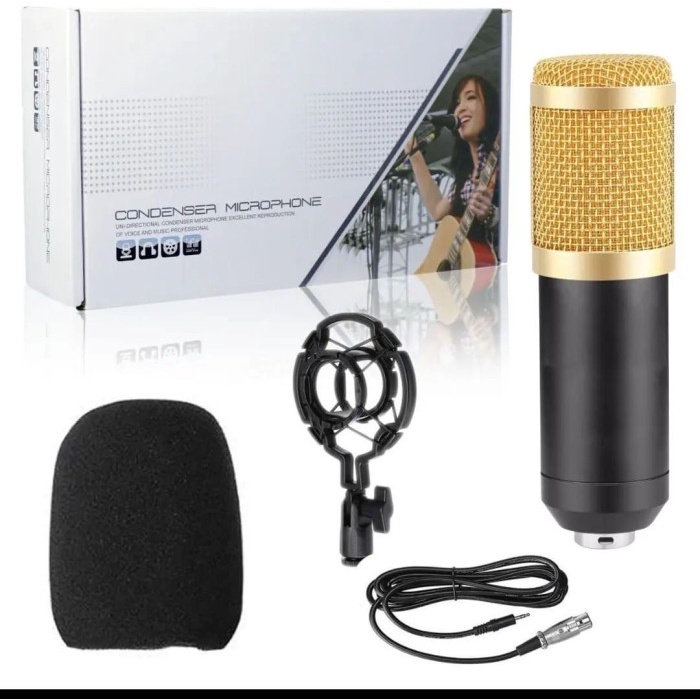 Mic BM800 Professional Condenser Studio Microphone Windshield Mikrofon Shock Proof Mount For Karaoke