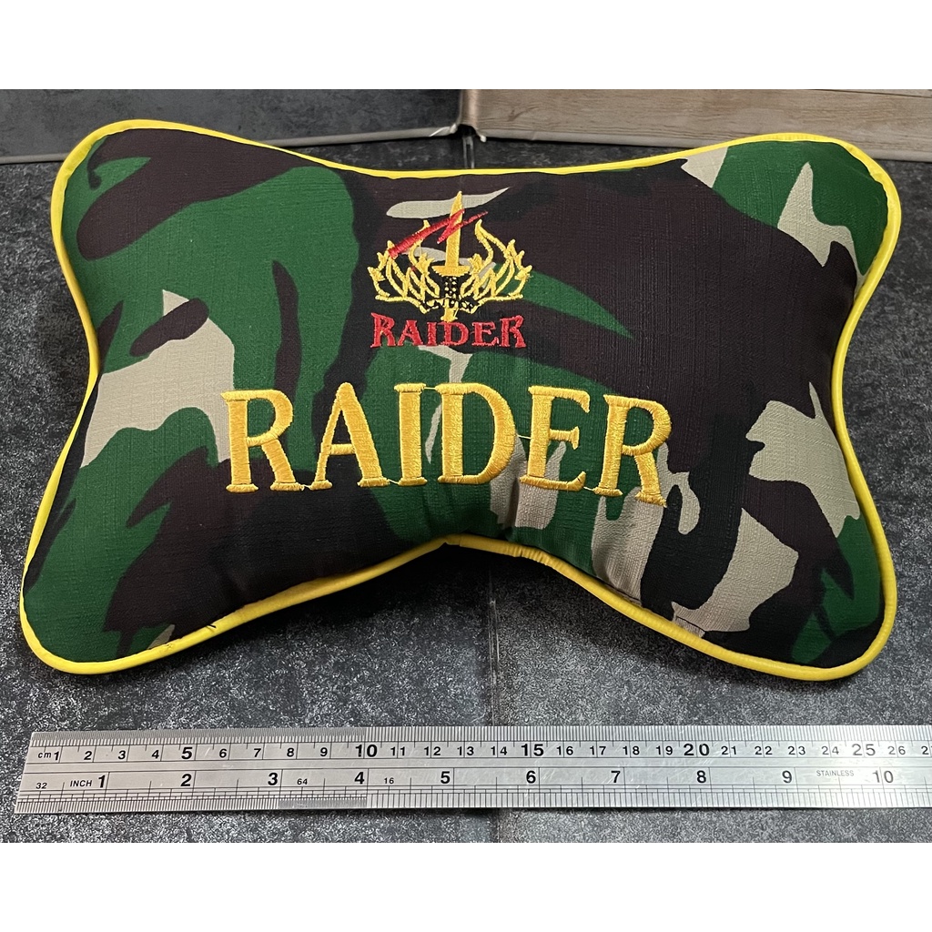 Bantal Mobil Loreng Raider - Bantal Mobil - Bantal Kepala Raider