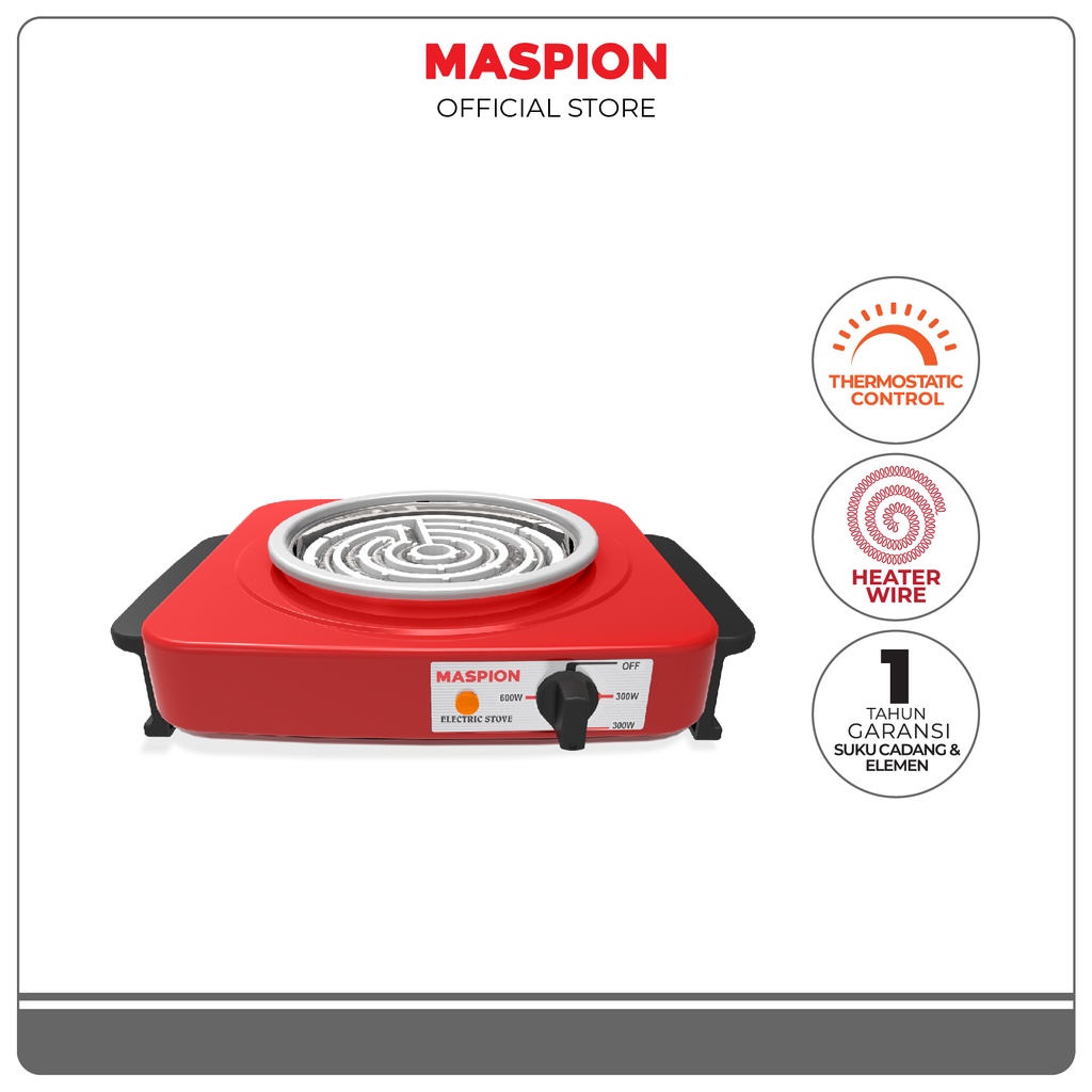 Maspion Electric Stove Kompor Listrik 1 Tungku S-300