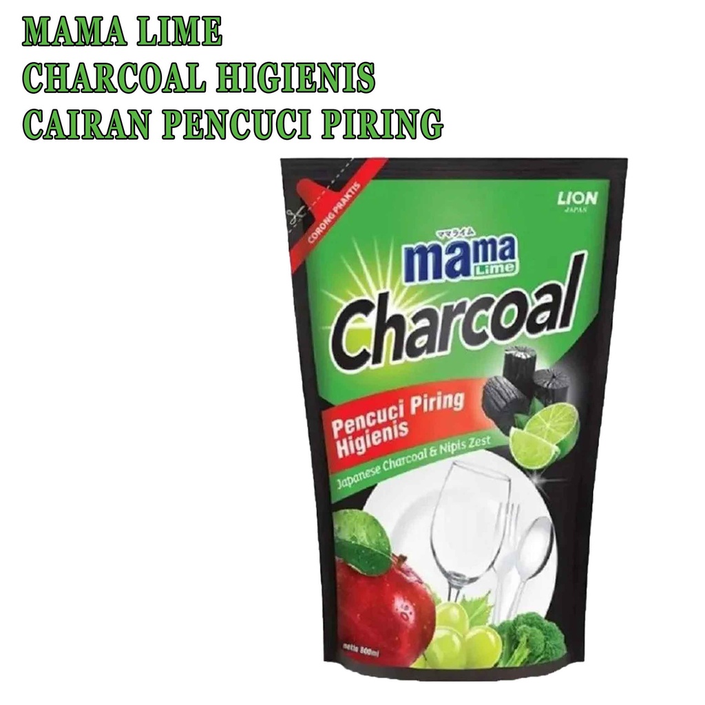 Charcoal* Mama lime* sabun cucipiring* 680ml