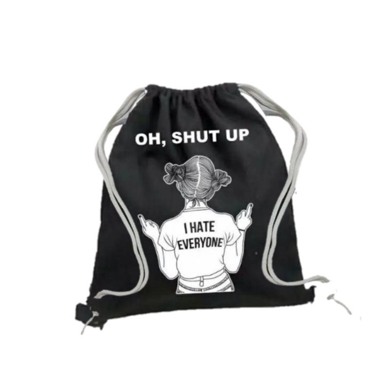 (COD) STRINGBAG/RANSEL SERUT SHUT UP