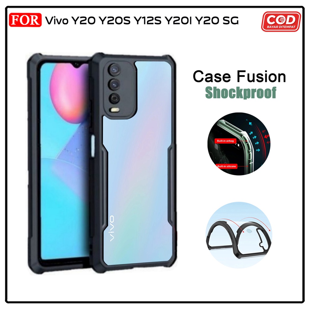 Case VIVO Y20 Y20S Y20 G Y20S G Y20i Y12S Sotf Case Transparan Protect Camera