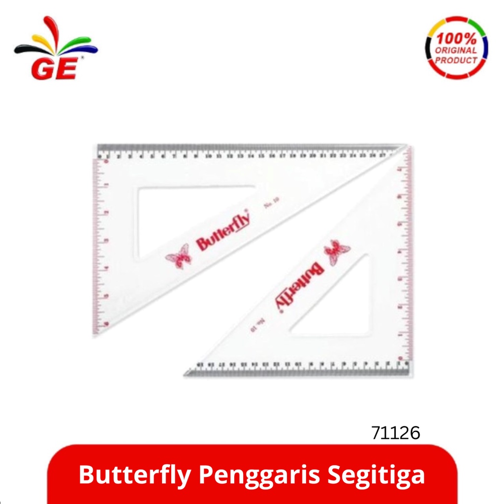 

BUTTERFLY - Penggaris Segitiga 71126