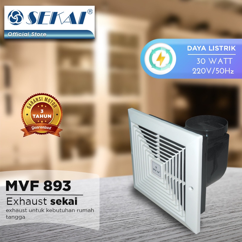 SEKAI MVF-893 KIPAS ANGIN DAK EXHAUST FAN 8 INCH MVF893