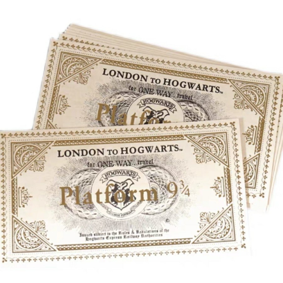 London to Hogwrts Train Tickets Plattform 9¾ ticket Potterhead