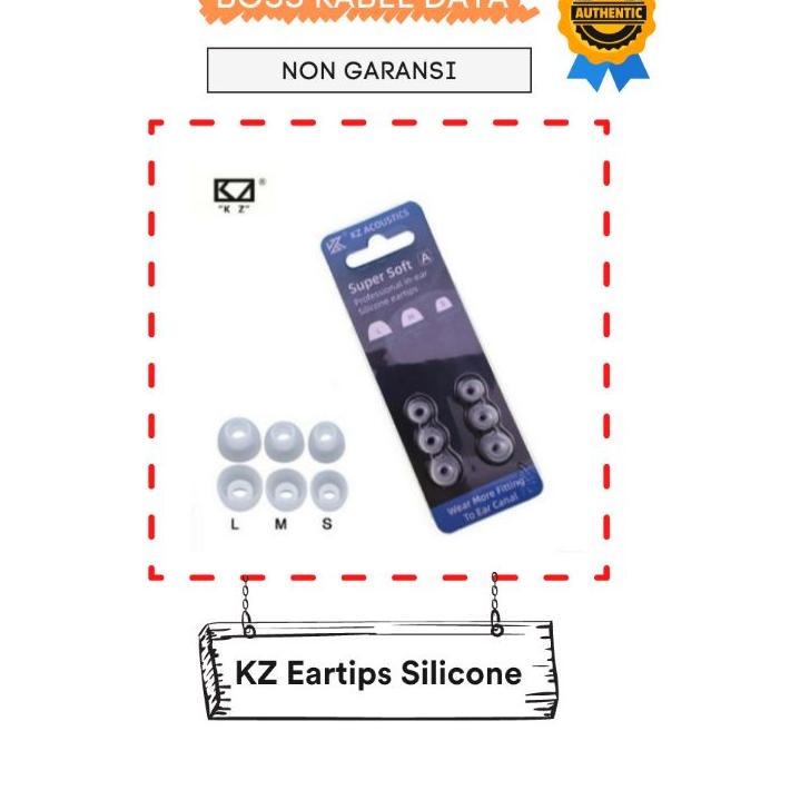 Promo Kz Eartips Karet Super Soft isi 3 pasang ukuran SML Original Seperti Bawaan Kz EDX