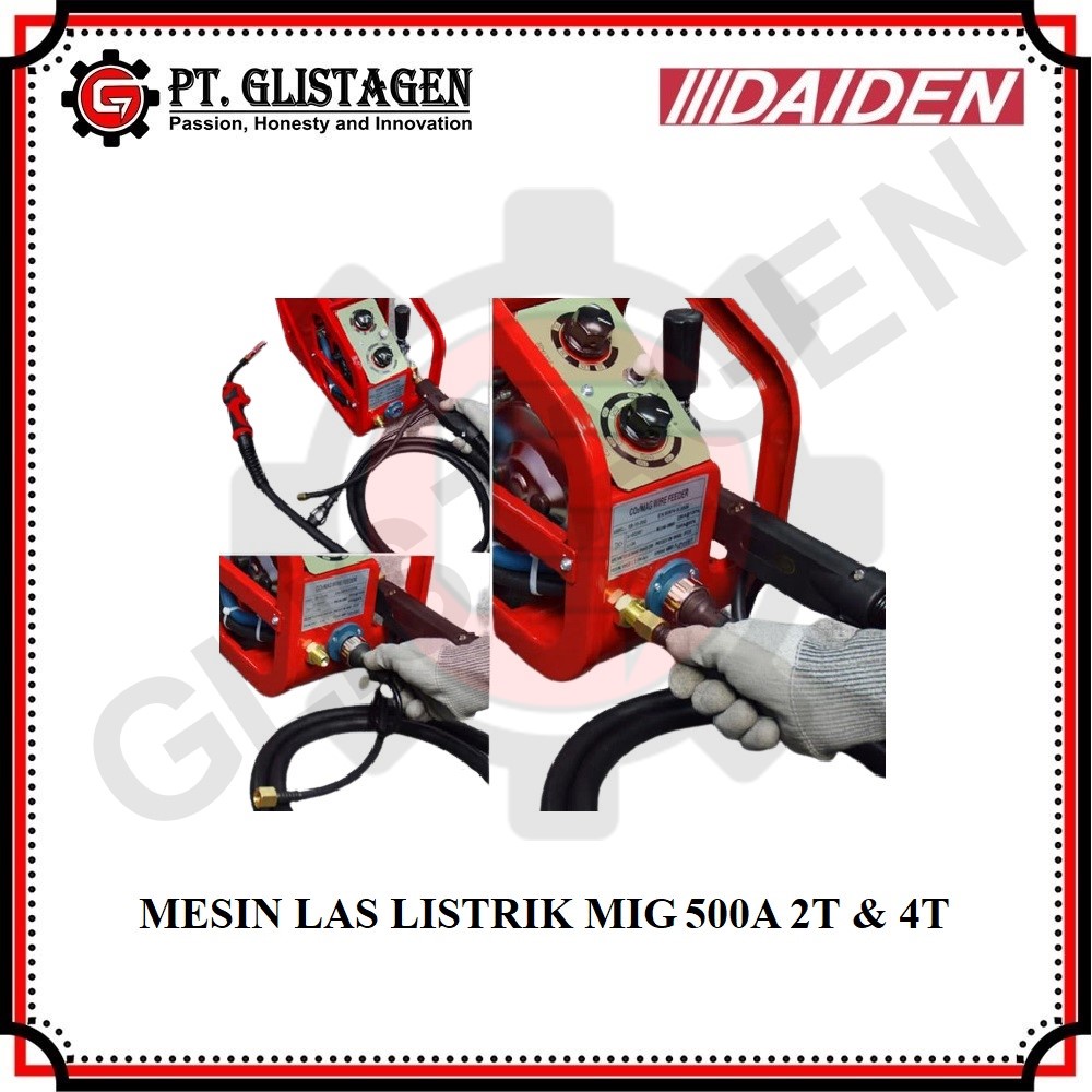 DAIDEN MIG 500A Travo Las / Mesin Las MIGi / MIG / MAG / Co2 Daiden MIG 500A