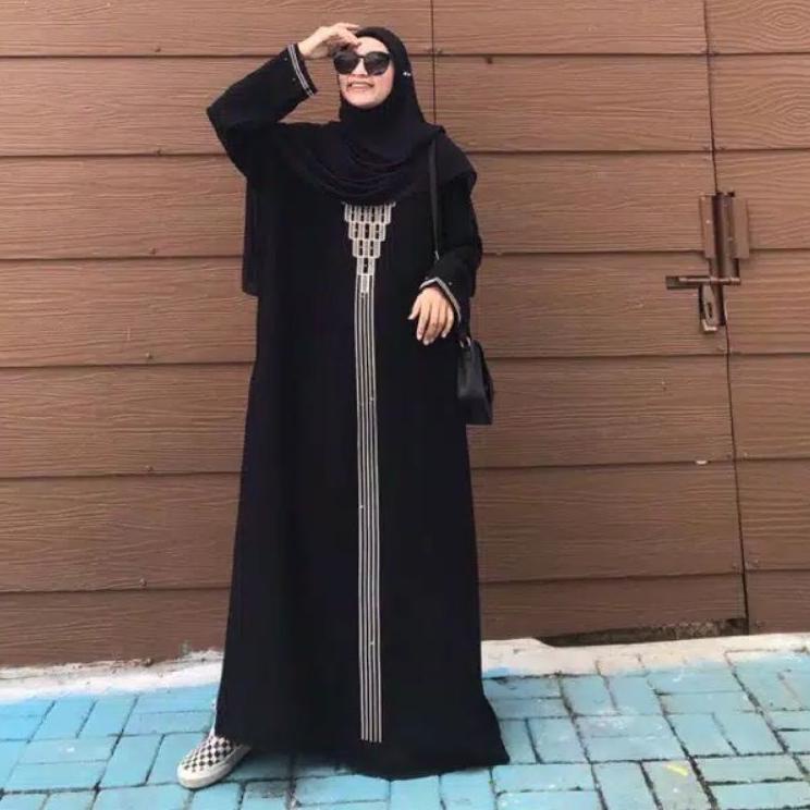 Murah Minggu Ini Gallery Exclusive Abaya Hitam Gamis Bordir Piramid