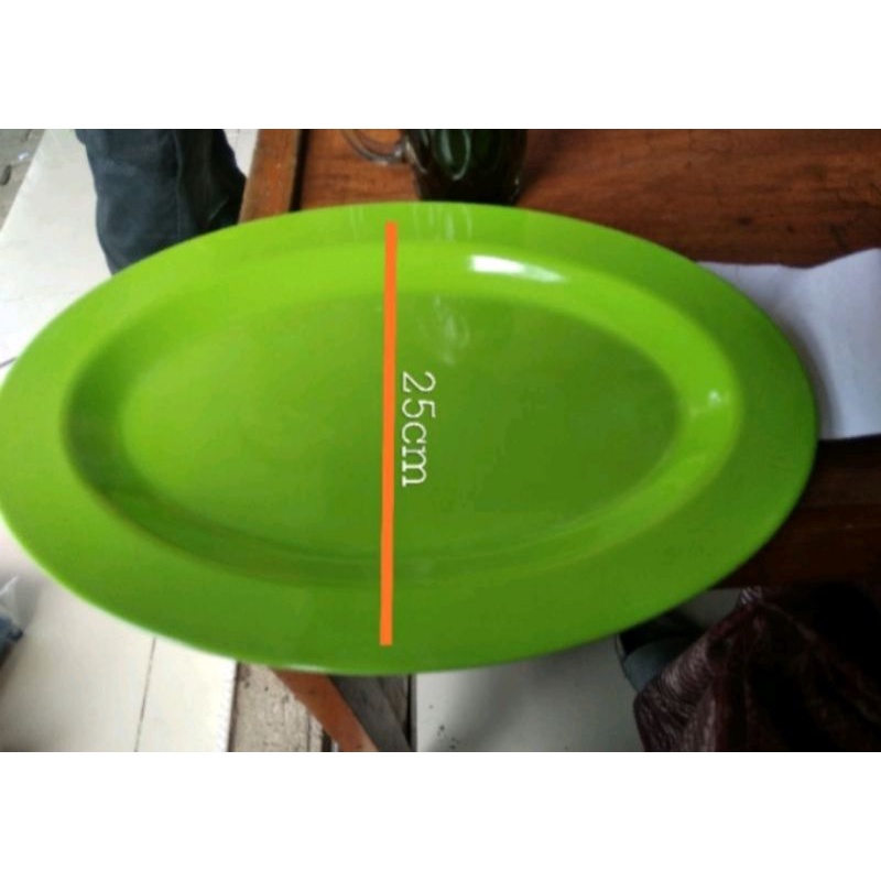 PIRING MELAMIN OVAL BESAR/ PIRING SAJI MELAMIN/ PIRING MELAMIN SINGA
