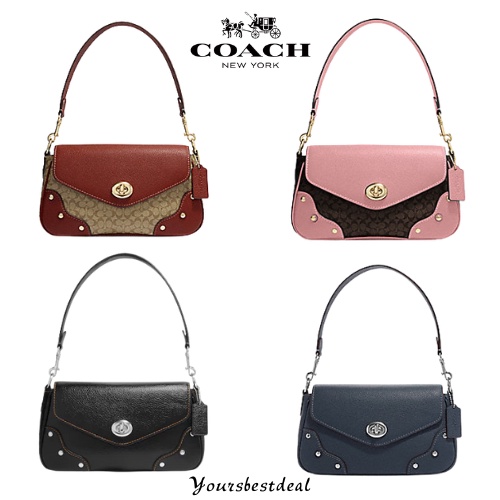 (NEW 2023) New Coach Original CE639 CE634  Shoulder Bag Women Crossbody Sling Bag with Full Set of Coach Package