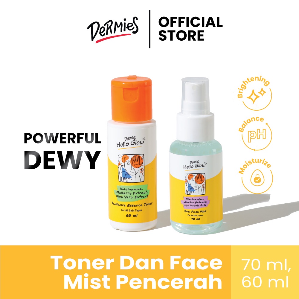 Jual Bundle Dermies Powerful Dewy (Radiance Essence & Dew Face Mist ...