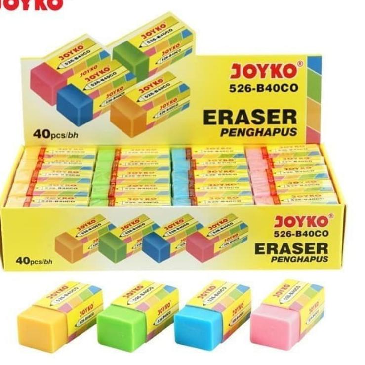 

Tinggi Peminat Penghapus joyko kecil B.40CO/warna-warni ( 1pak/40pcs )