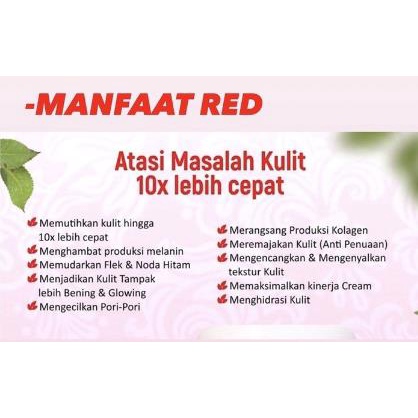 * NCC * Roro Mendut Green Jelly Red Orange Glowing Skincare Booster Day And Night Treatment