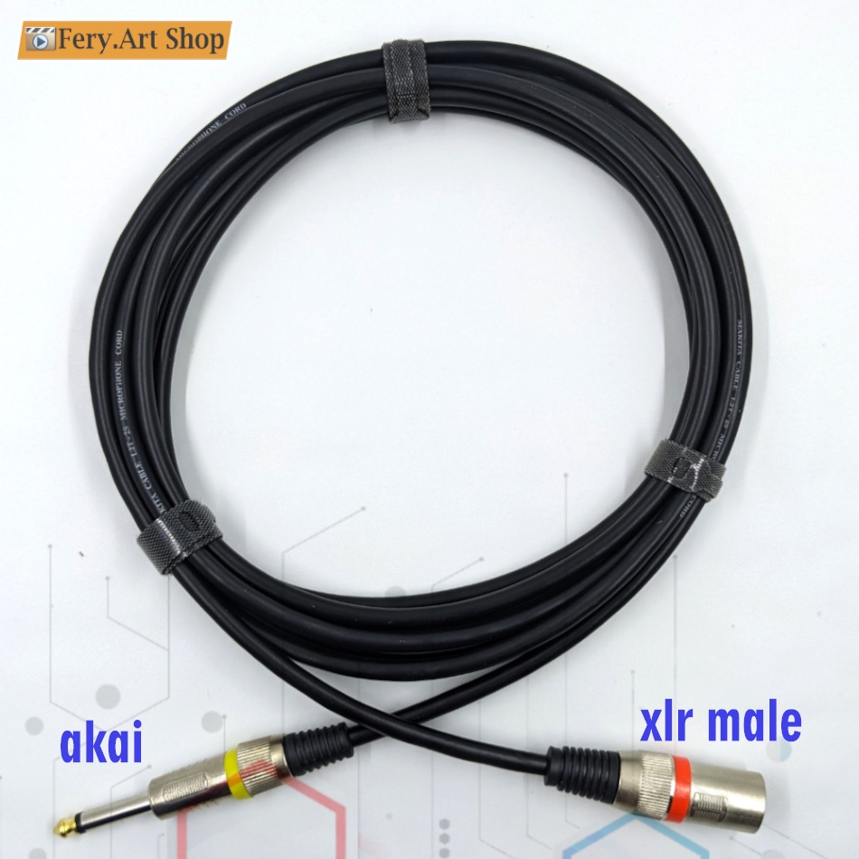 Kabel Jack Akai To XLR Male Canare