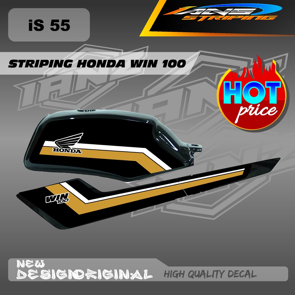 STRIPING LIST TANGKI WIN100 CUSTOM DECAL HOLOGRAM / NON HOLOGRAM IS55