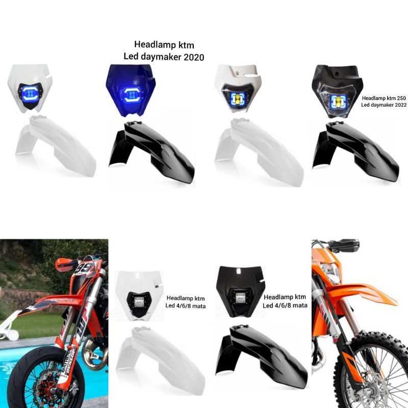 Spakbor Headlamp Model KTM SX 250 Trail trabas supermoto GTX Custom