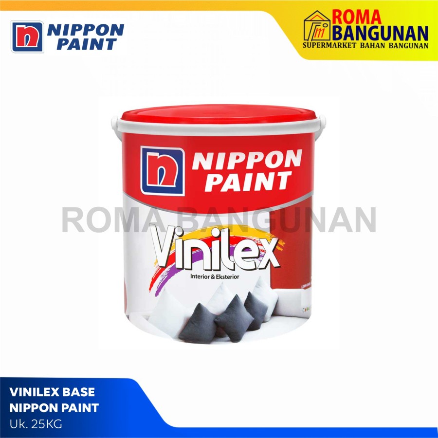 Nippon Paint Cat Tembok / Cat Vinilex Base Interior &amp; Exterior 25KG