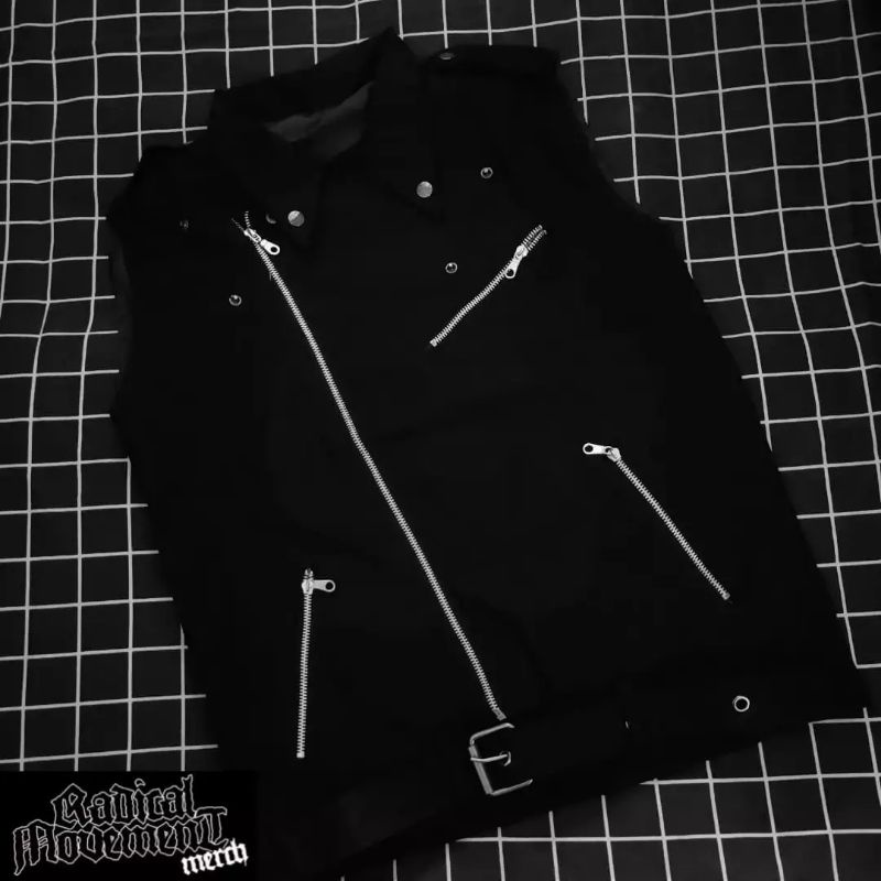 JAKET DOBEL KERAH / LEKBONG DOBEL KERAH / JAKET RAMONES / JAKET PUNK