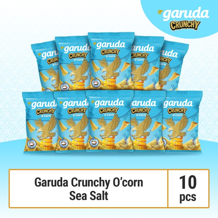 

KERIPIK- GARUDA KERIPIK OCORN SEA SALT 10 PCS - CEMILAN / SNACK -KERIPIK