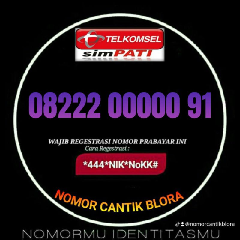 Nomor cantik SIMPATI nocan no cantik nomer kartu perdana telkomsel simpati 22 222 200 2200 22200 200