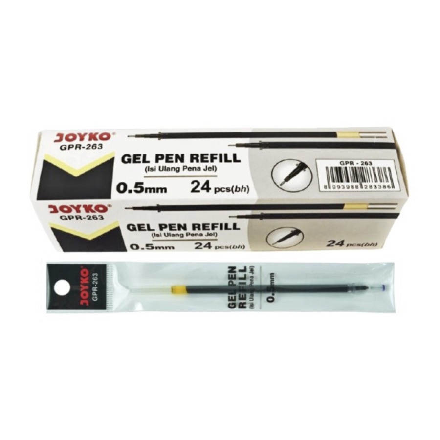 

Refill Isi Gel Pen Joyko 0.5mm 1 Pcs GPR-263 Original - 1 Pcs