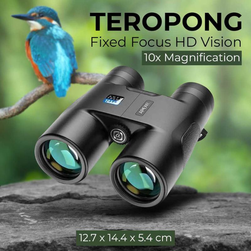 APEXEL Teropong Binoculars Fixed Focus HD Vision 10x42 - APL-RB10X42A