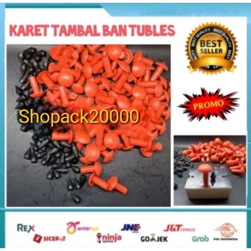 Karet Tambal Ban Tubeless Payung - Tambal Payung Refill 80Pcs