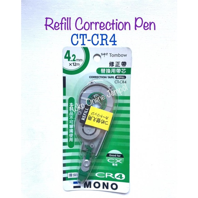 

REFILL 4.2mm CT-CR4 Tip Ex Tombow Correction Pen isi ulang ATK1227TW