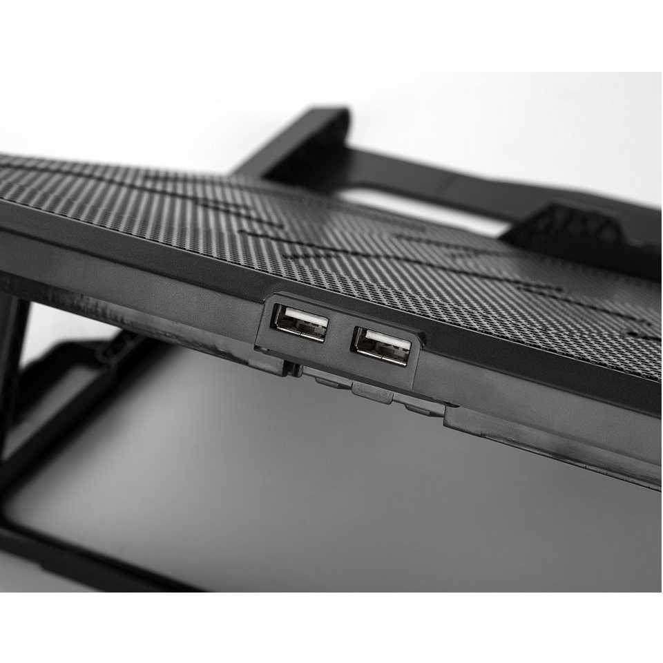 Cooling Pad Laptop 6 Kipas LCD Screen Display Alas Pendingin Laptop 6 Speed Adjustable 2 USB Port