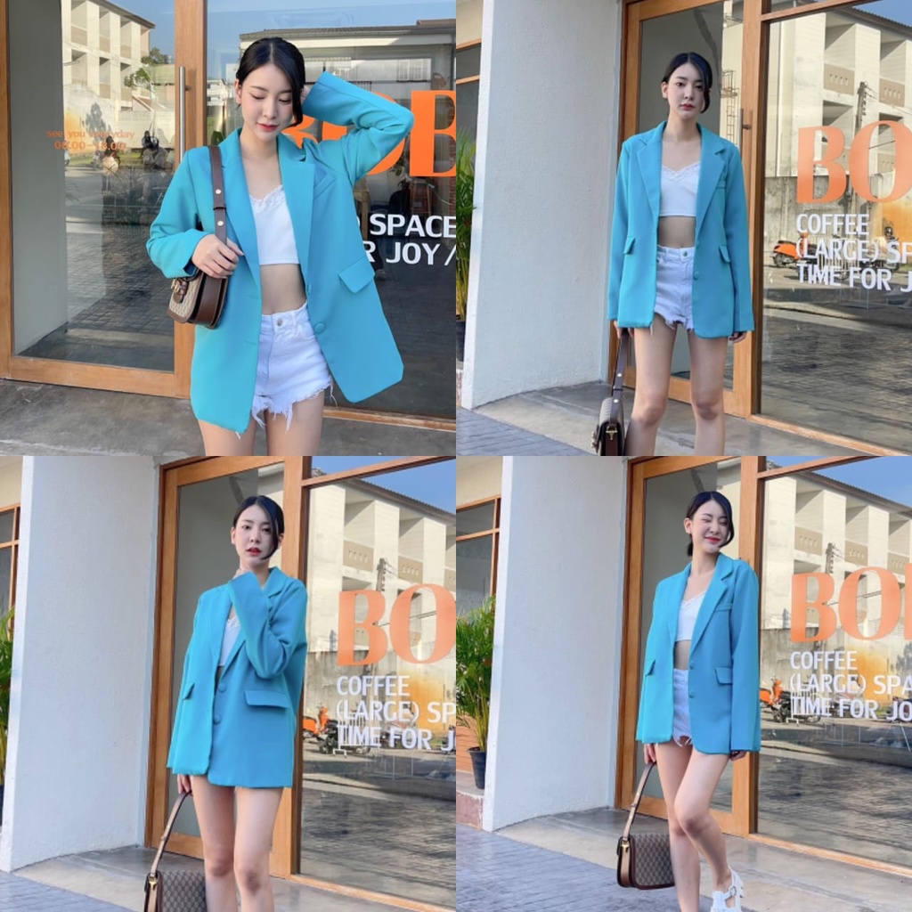 BLEZER WANWAN TWO POCKET PREMIUM IMPORT BANGKOK CODE 2215