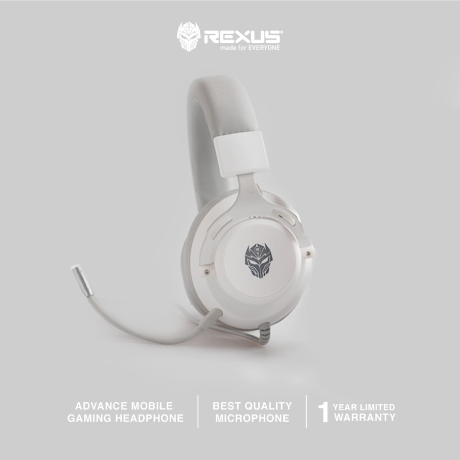 Headset REXUS Thundervox HX25 Gaming -White | ITECHBALI