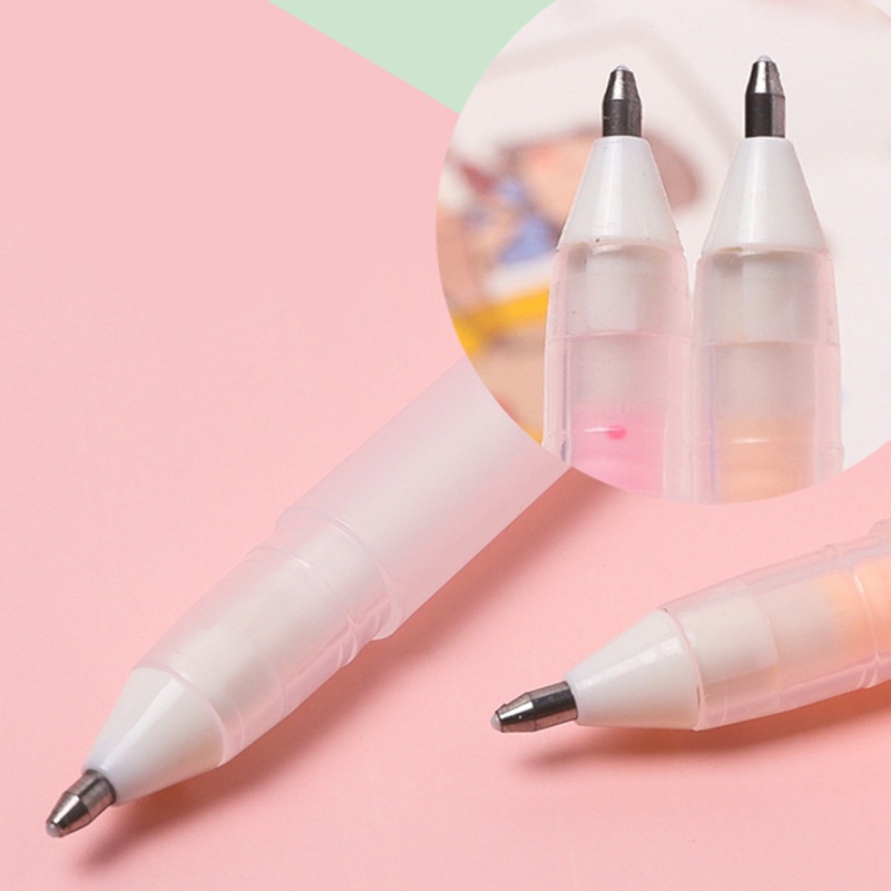 20detik Cepat Kering Lem Pena Portable Dispensing Pen Dot Type Perekat Kreatif Siswa Alat Tulis Manual DIY Stiker Tempel Perekat Lem Warna Permen Solid Glue Stick