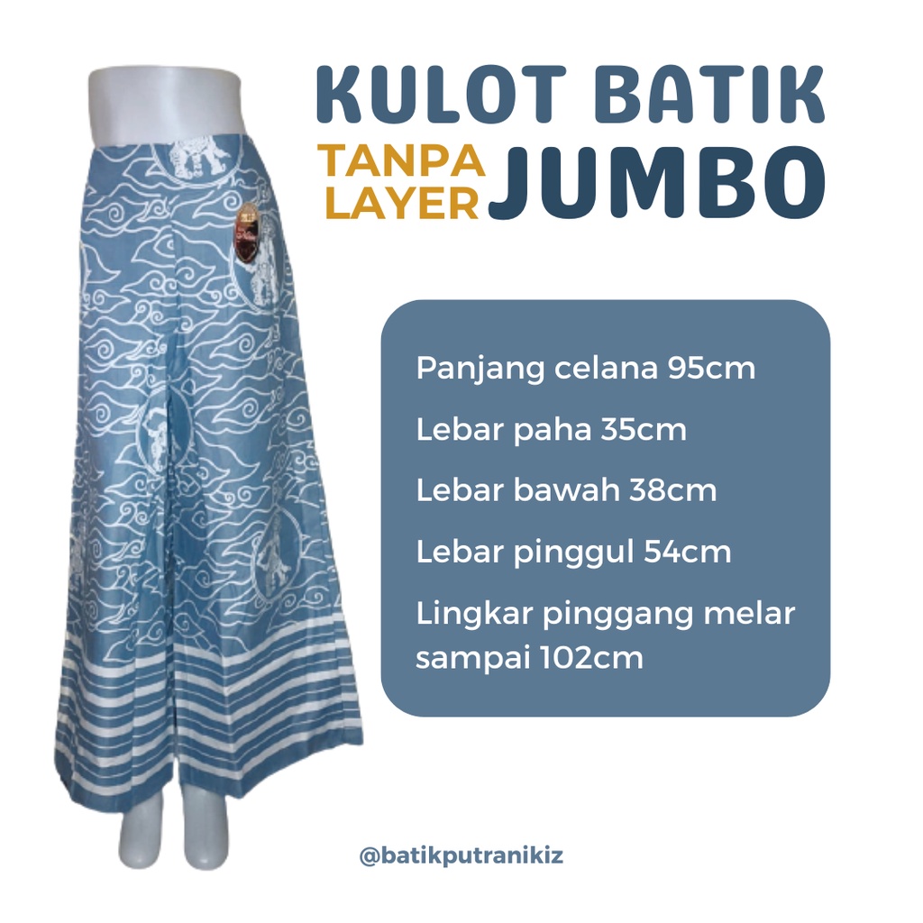 Celana Kulot Batik Tanpa Layer