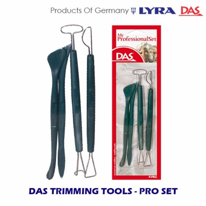 

Das Trimming Tools Pro Set 4 Pcs Alat Ukir Pahat Potong Modelling Clay