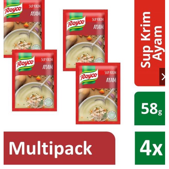 

Sale [FG2] Royco Sup Krim Ayam 4 x 58 gr