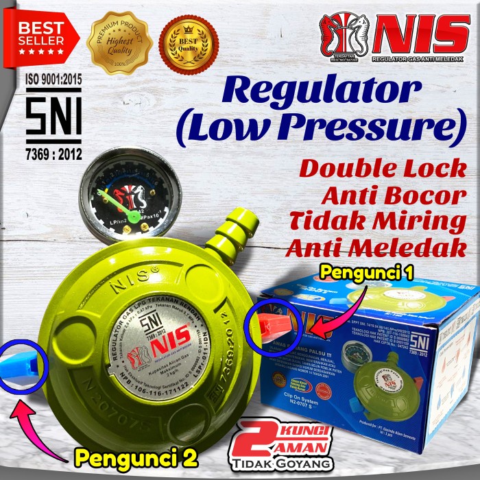 Regulator Regulator Gas Nis 2 Pengunci/Double Lock