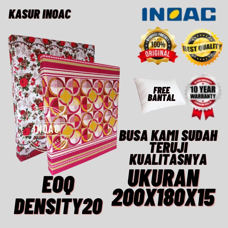 Inoac Kasur Busa Ukuran 200x180x15 Garansi 10 tahun