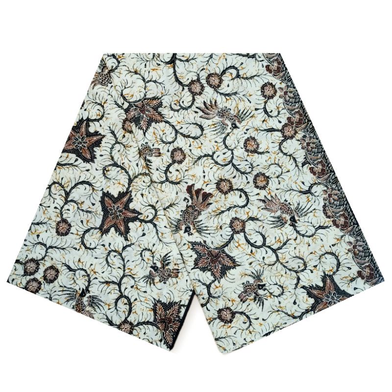 Gayaebatik Kain Batik Jarik Motif Burung Bunga Gading
