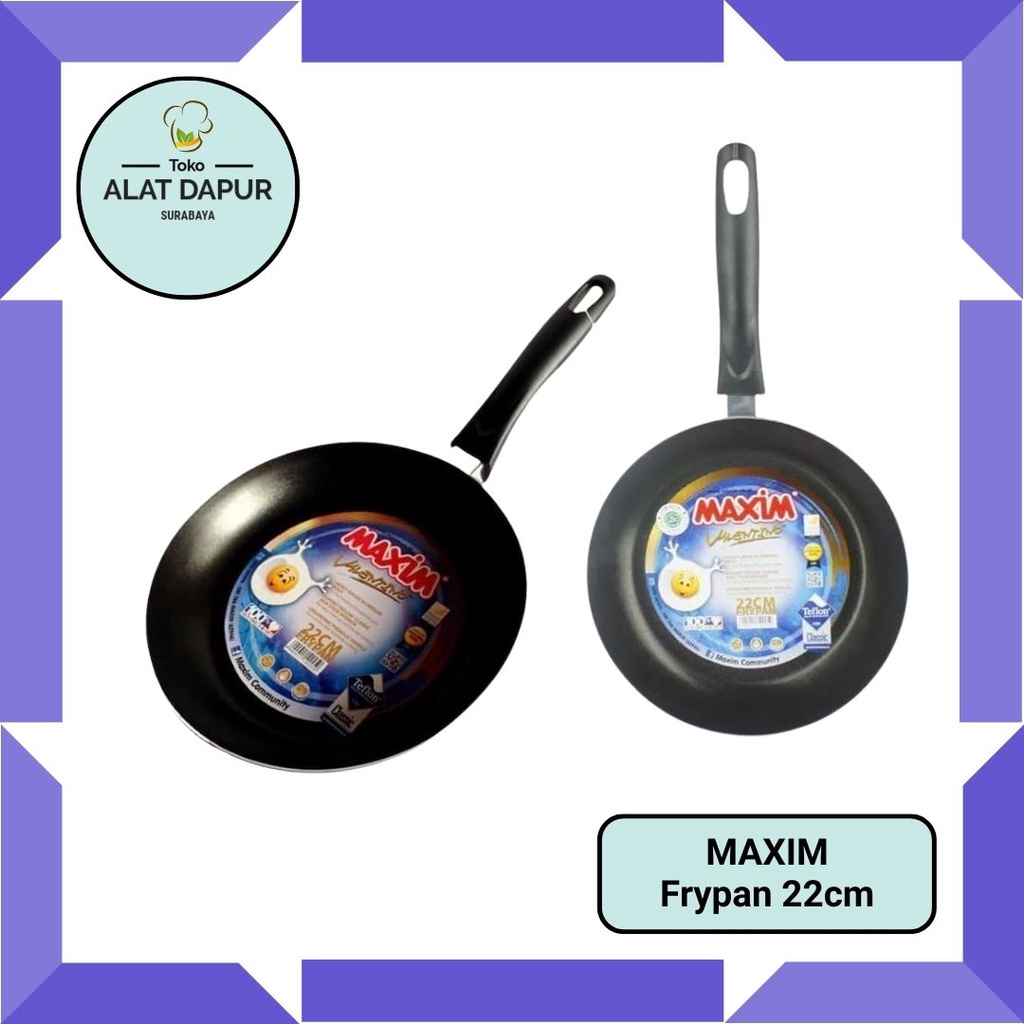 FryPan Teflon 22cm  Maxim valentino fry pan  22 cm Anti Lengket