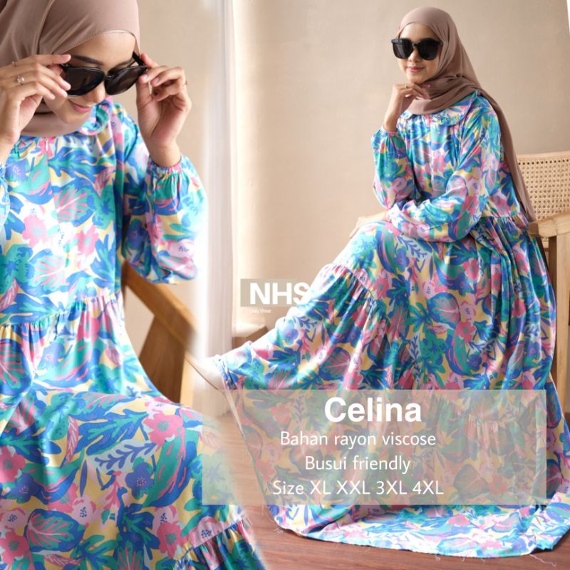 Celina gamis jumbo xl xxl 3xl 4xl