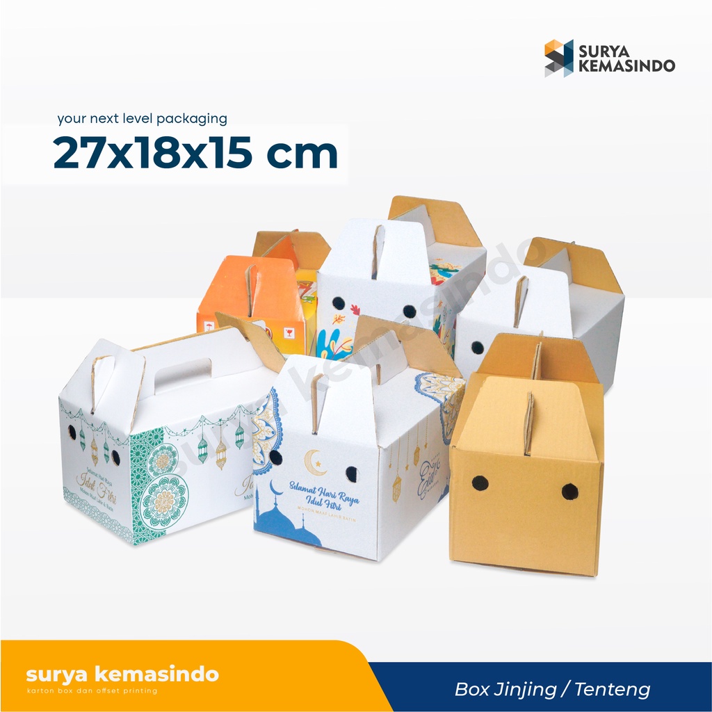 

Box 27X18X15 cm (Jinjing) Box Parcel/boxhandle/Kardus/Parcel jinjing/Parcel kecil/Parcel/Parcell/Lebaran/Parcel lebaran/Idul Fitri/Fitri/Eid Mubarak/Ied/Eid/Mubarak/Paket/Sembako/Hampers/Normal/tinggi15