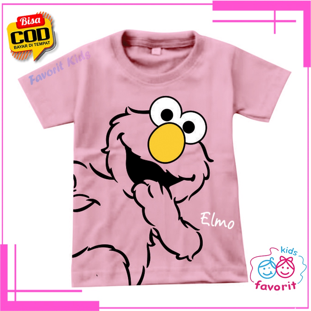Favorit kids Baju kaos atasan elmo anak perempuan lengan pendek