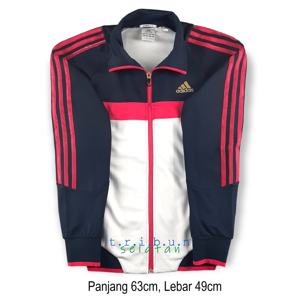 ADIDAS Sweater Hoodie Tracktop Jaket Putih Hitam Pink