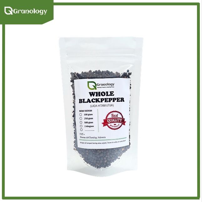 Lada Hitam Utuh / Whole Blackpepper (100 gram) by Granology