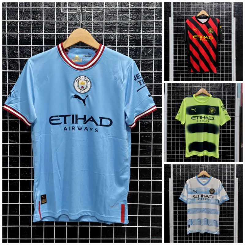 JERSEY MAN CITY 2022/2023 - JERSEY BOLA MAN CITY 2022/2023 - BAJU BOLA MAN CITY 2022/2023