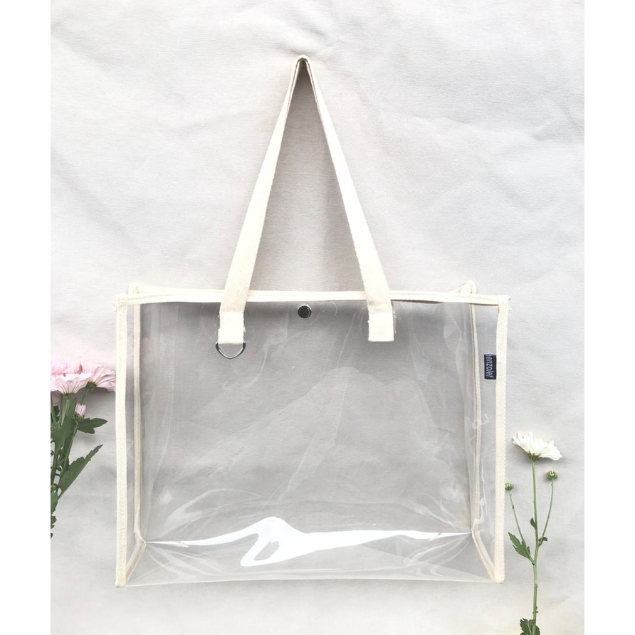Tote bag transparan - tas transparan - enzolef - tas konser